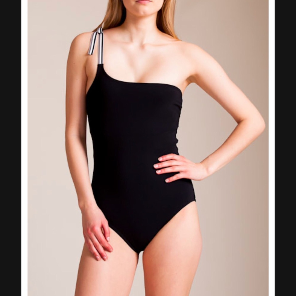 NWT Karla Colletto MayFair One Shoulder One Piece